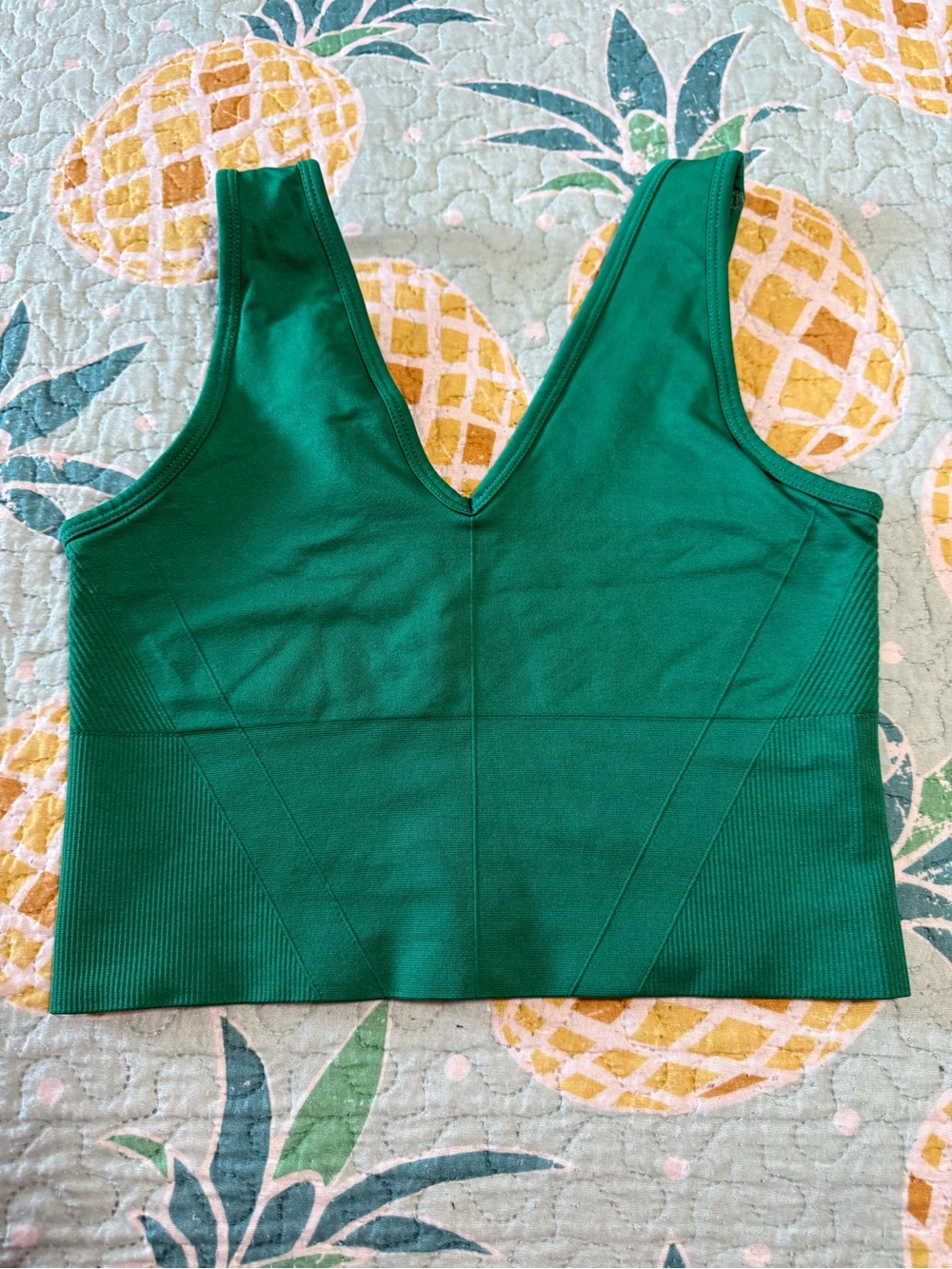 YPB Green Scoop-Neck LonglineActive Tank